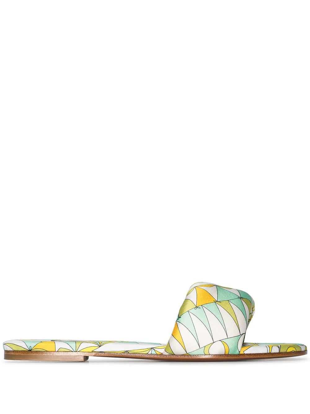 

PUCCI Bandierine-print flat mules - Blue