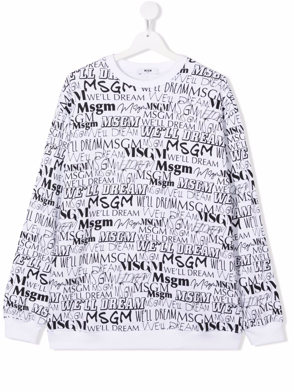 фото Msgm kids футболка с логотипом