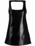 Courrèges sleeveless vinyl mini dress - Black