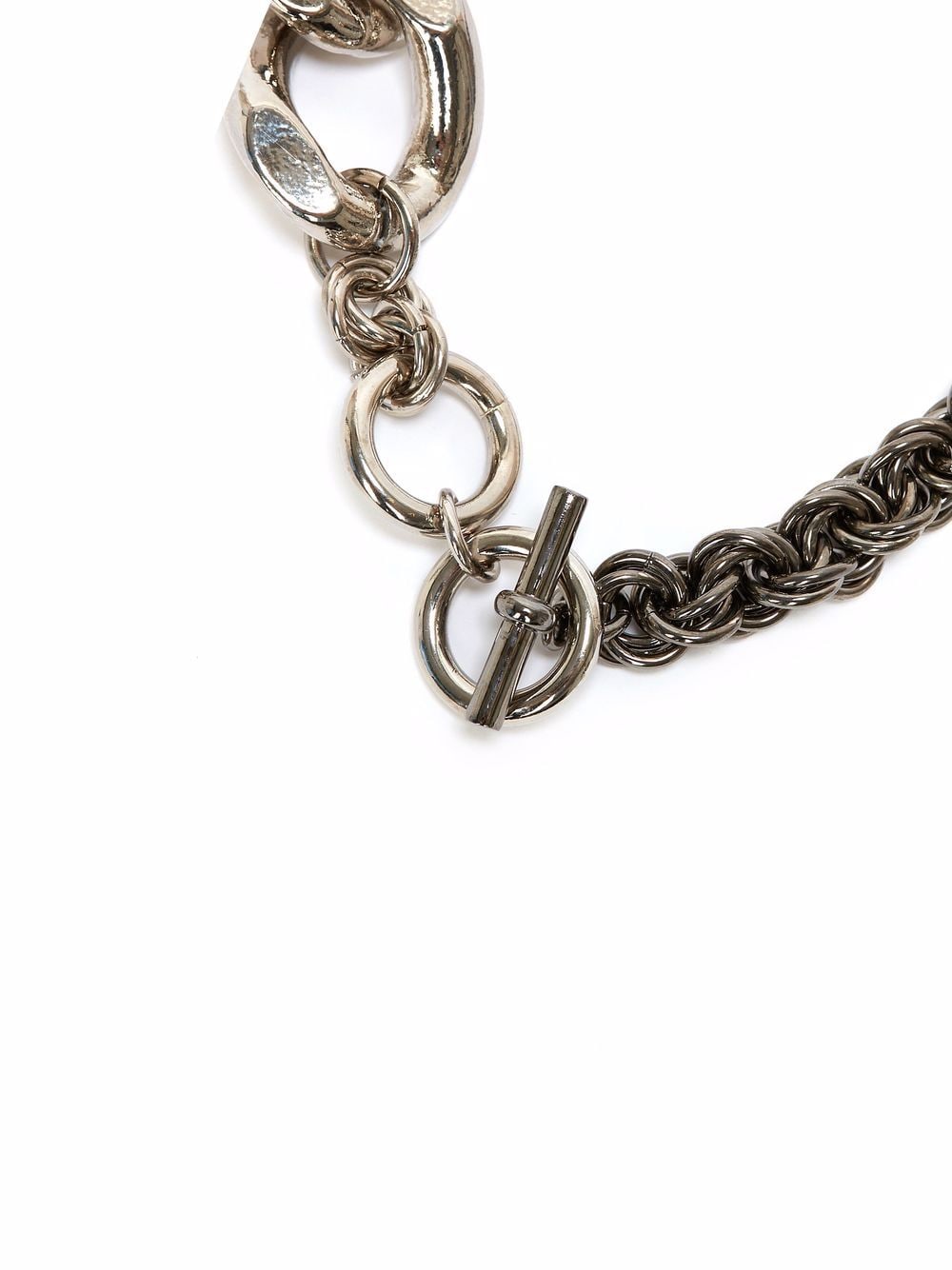 Shop Jw Anderson Oversized Chain-link Necklace In 银色