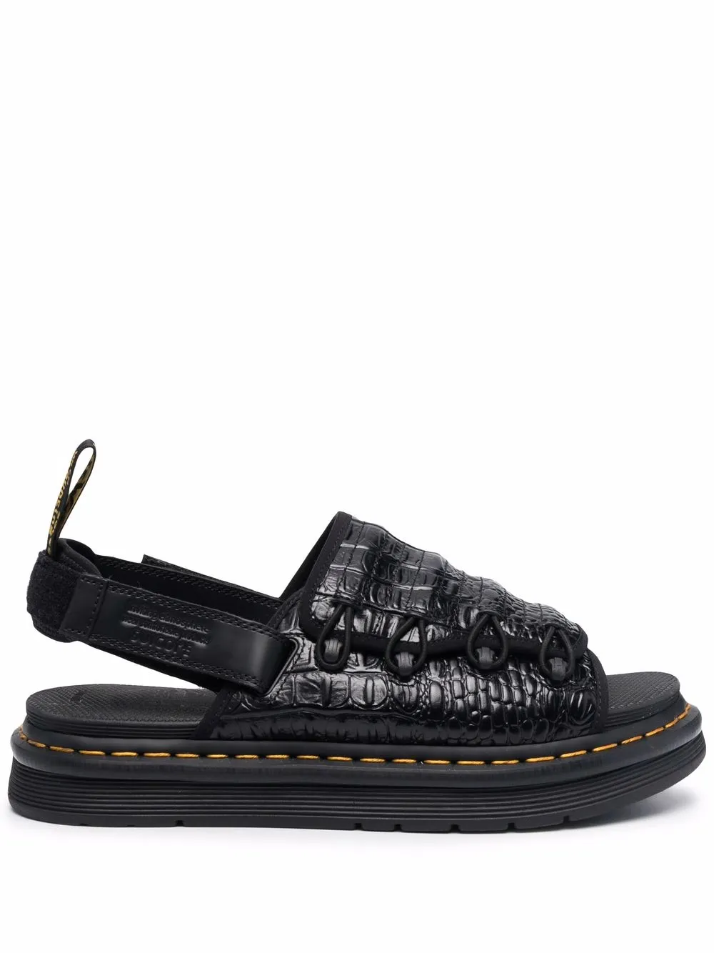 

Suicoke crocodile effect sandals - Black