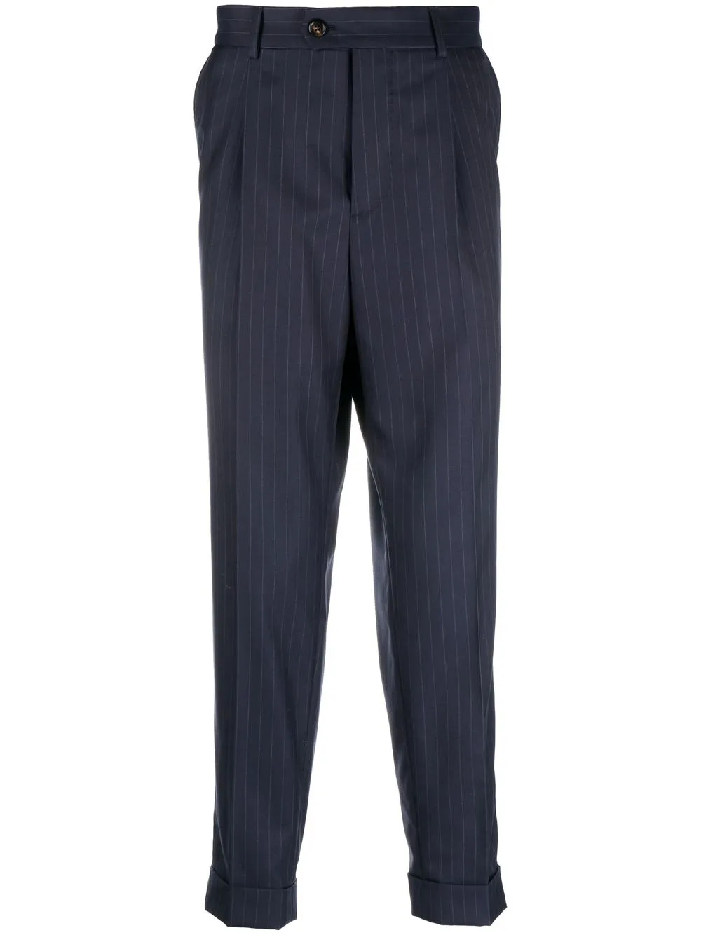 

Brunello Cucinelli Chalk-Stripe wool trousers - Blue