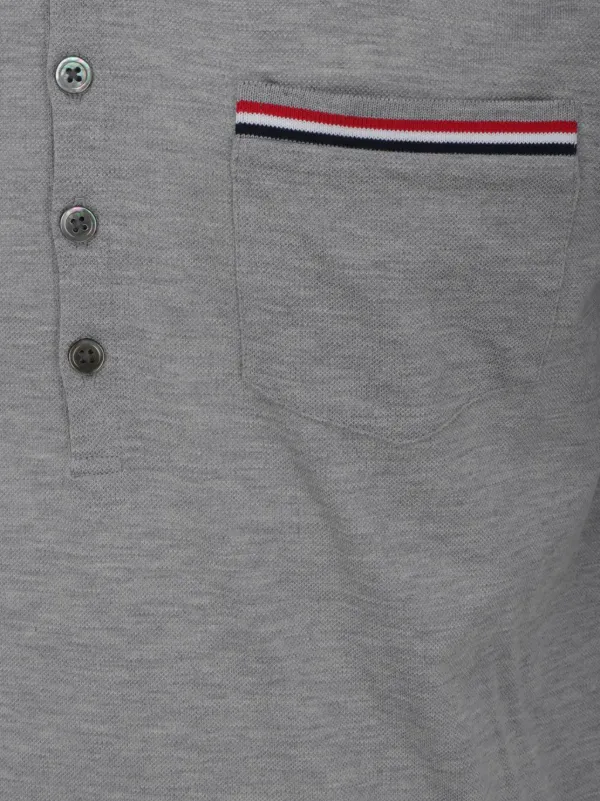 Thom Browne RWB ストライプ ポロシャツ | グレー | FARFETCH JP