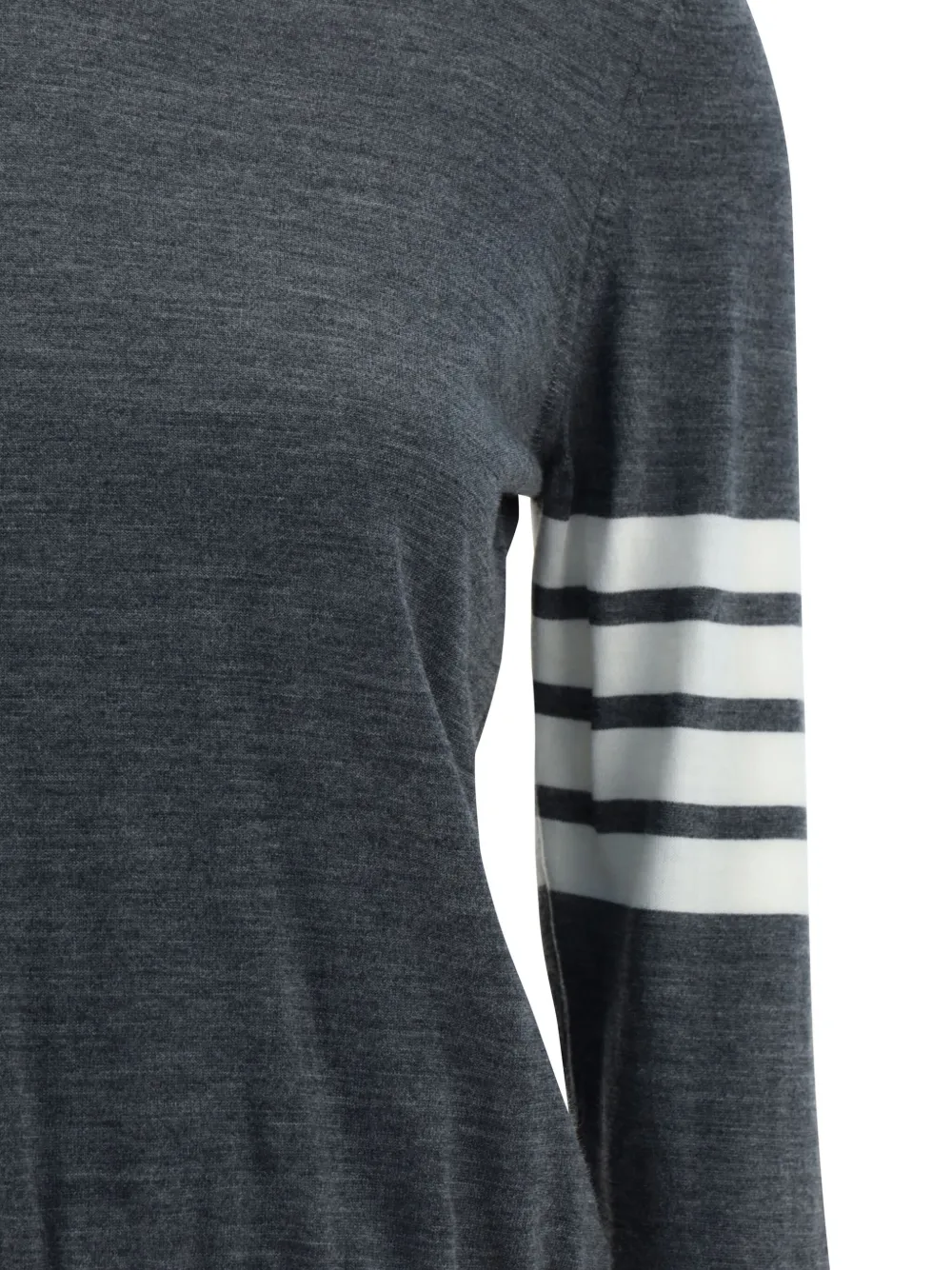  Thom Browne 4-bar Merino Jumper - Grey 