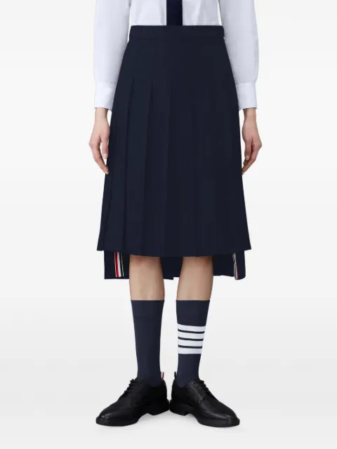 Thom Browne super 120's twill pleated skirt