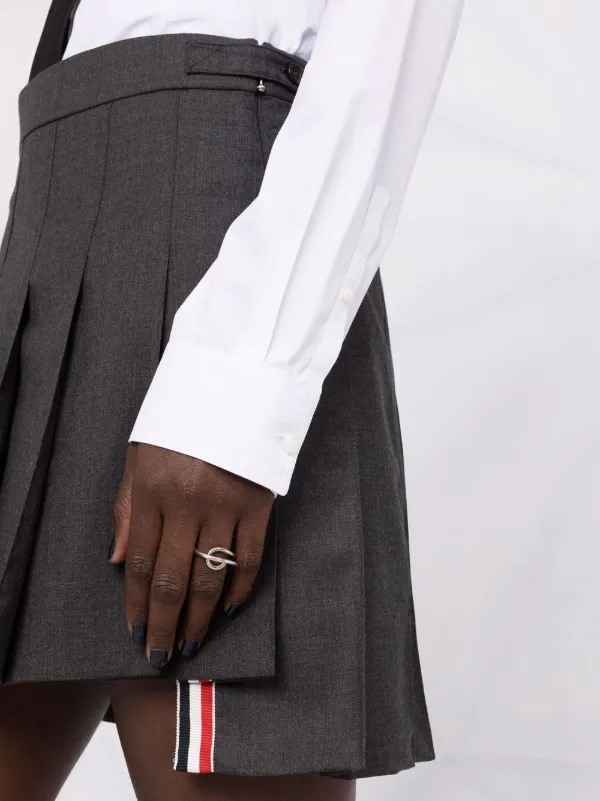Thom Browne プリーツ ミニスカート | グレー | FARFETCH JP