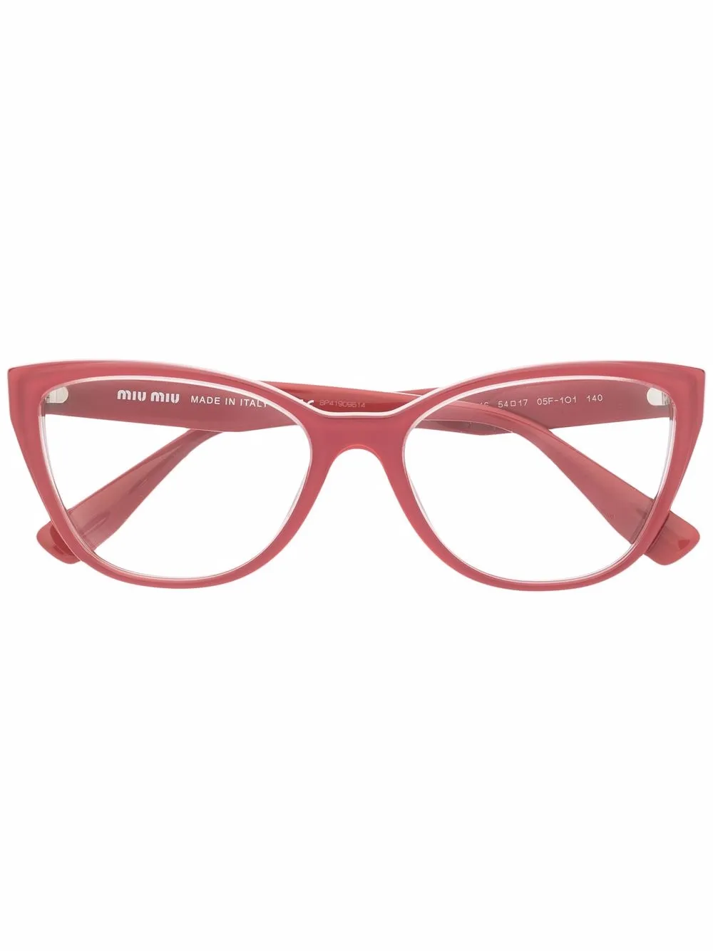 

Miu Miu Eyewear cat-eye frame glasses - Red