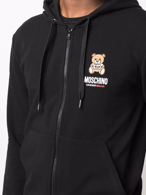 grey moschino moletom com capuz