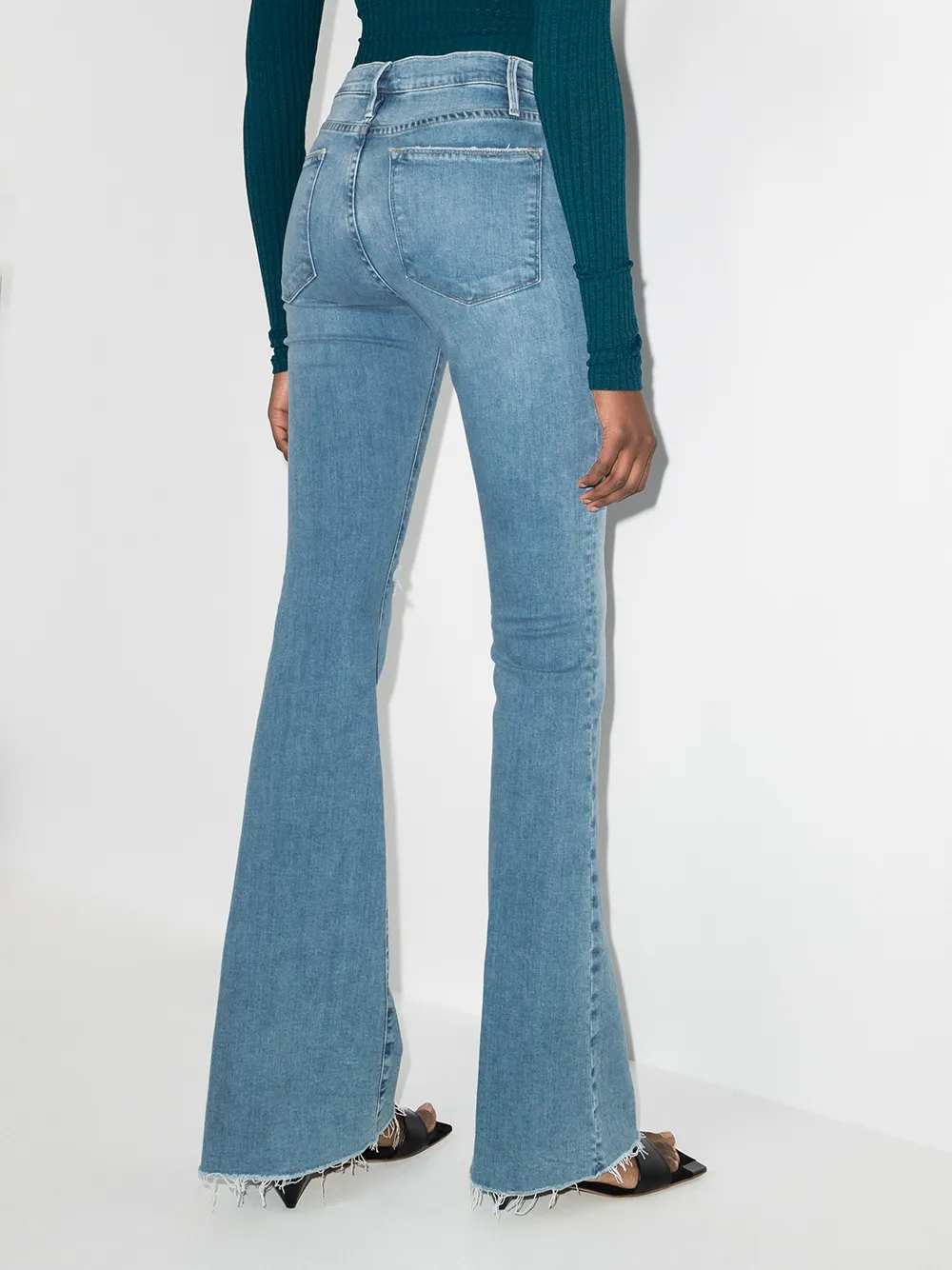 FRAME Le High Flared Jeans - Farfetch