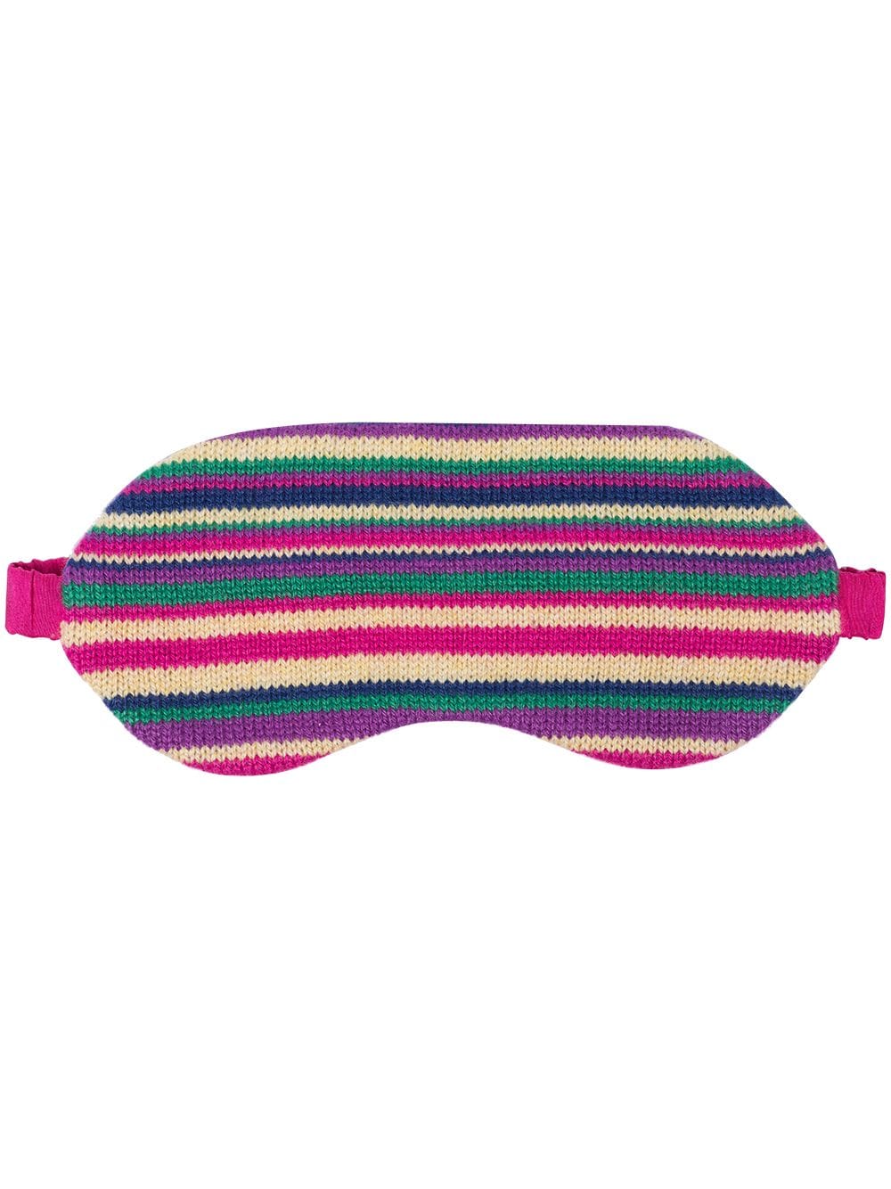 striped eye mask