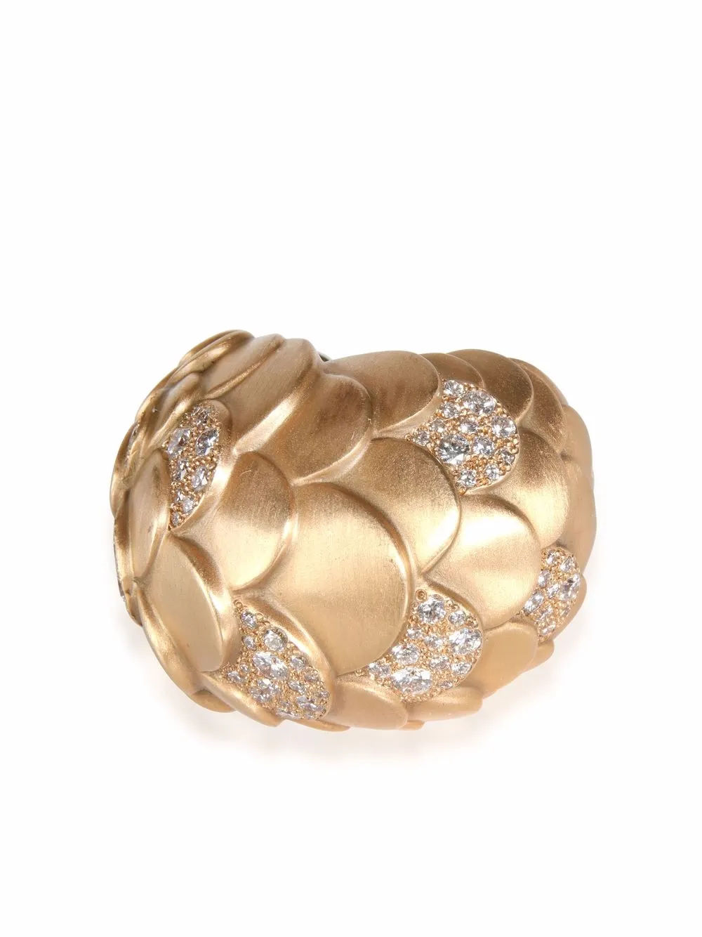 

POMELLATO Pre-Owned anillo de cóctel Sirene en oro amarillo de 18kt con diamantes - Dorado