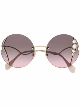 Miu miu 2025 embellished sunglasses