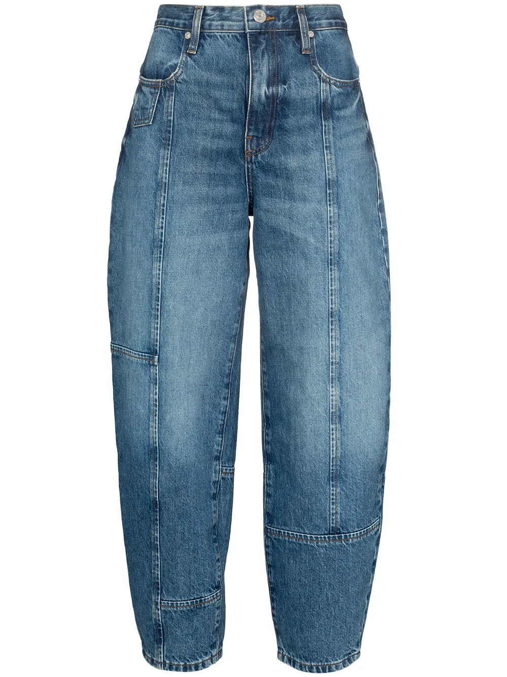 

FRAME Ultra High Rise Barrel tapered jeans - Blue