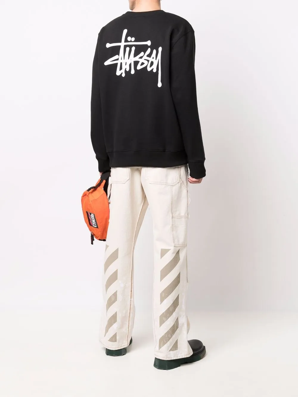 фото Stussy толстовка с логотипом