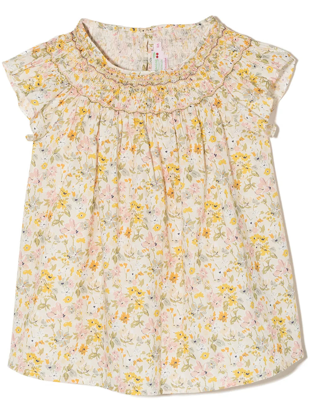 

Bonpoint blusa Ella con estampado floral - Amarillo