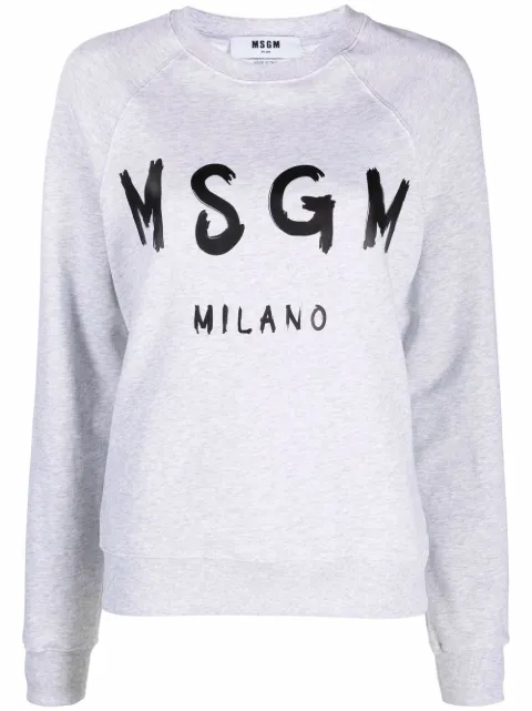 MSGM logo print sweatshirt