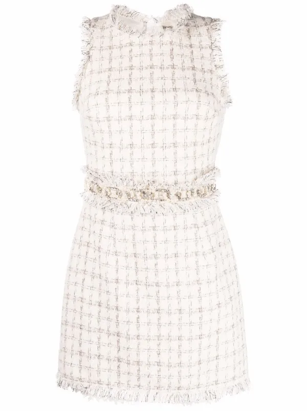 zara patchwork chain dress