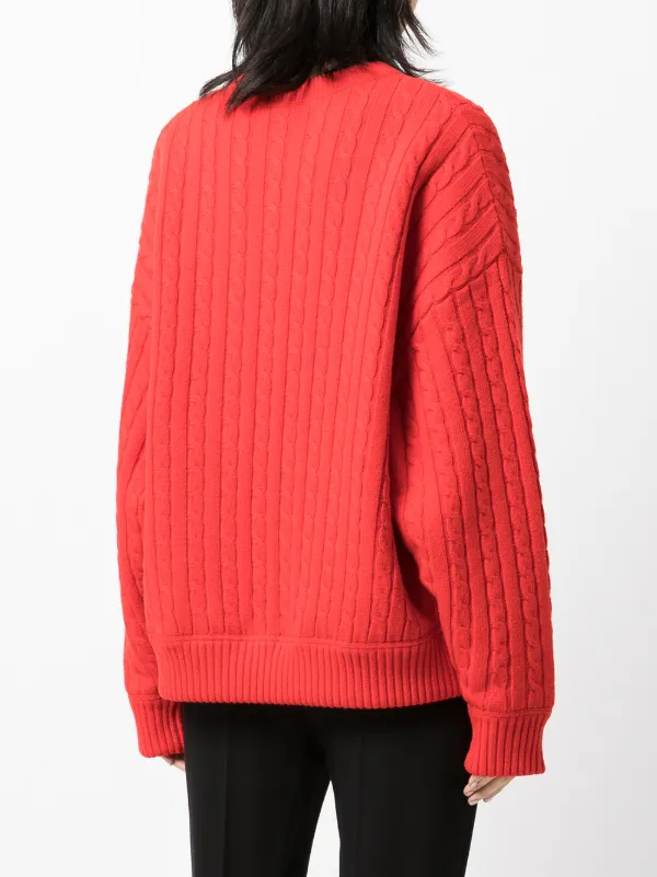 Shop Alexander Wang cable knit jumper 