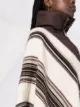Chloé quilted fringed poncho