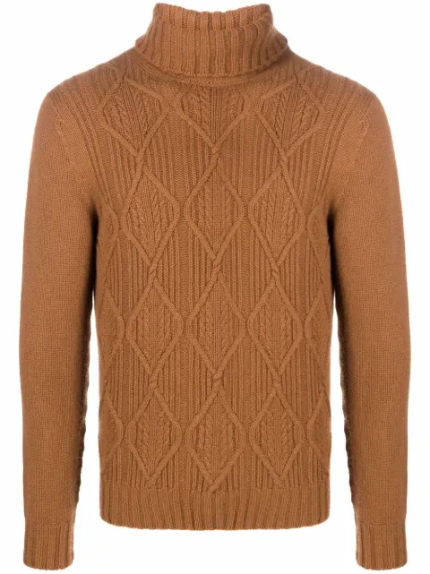 Drumohr chunky turtleneck cashmere jumper