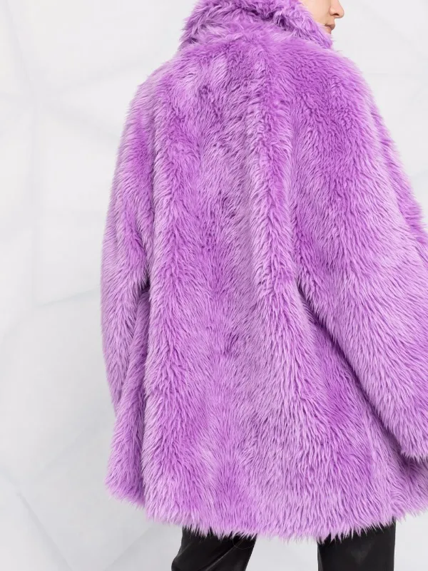 msgm faux fur coat