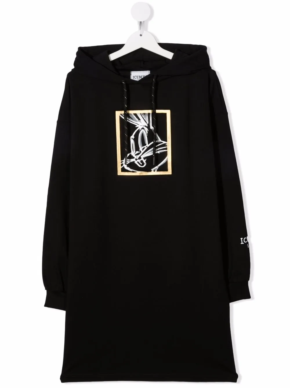 Iceberg Kids платье с капюшоном и принтом Bugs Bunny