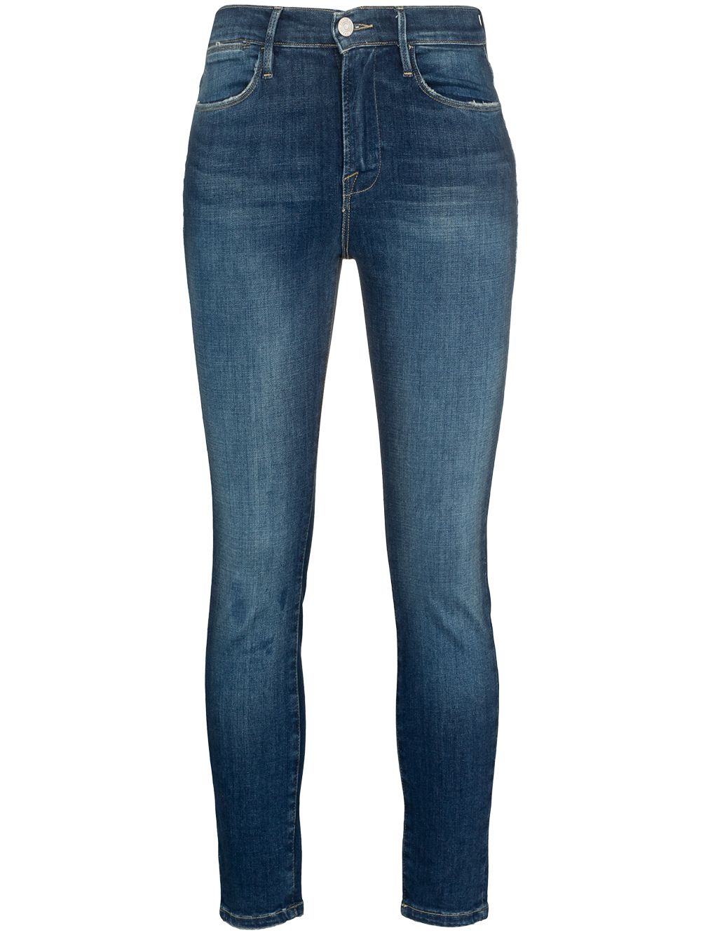 FRAME Le High Skinny Cropped Jeans - Farfetch