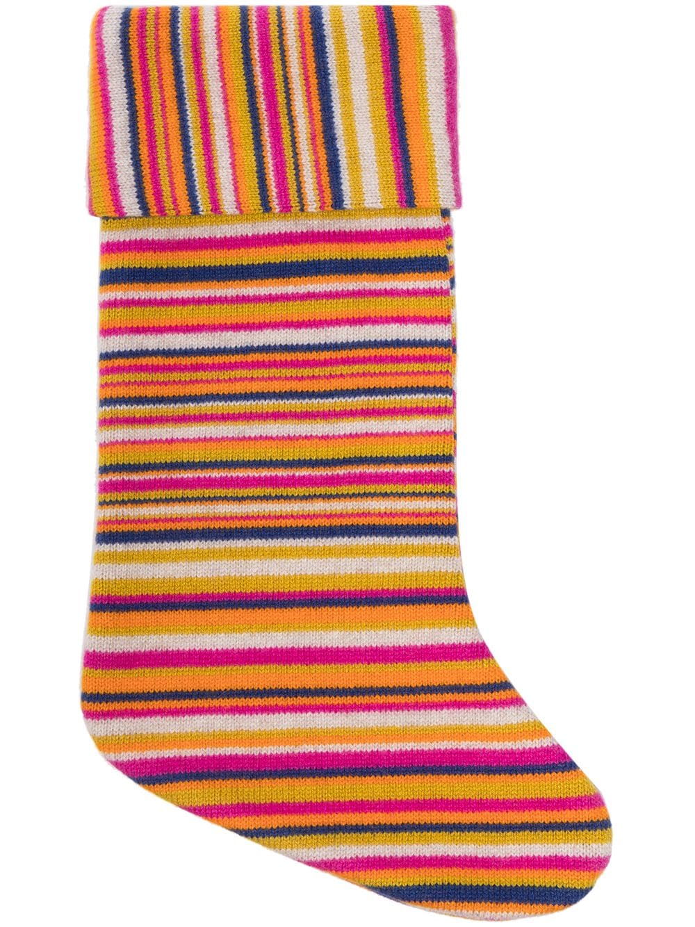 

The Elder Statesman stripe-pattern holiday stocking - Orange