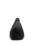 Discord Yohji Yamamoto logo-embossed leather shoulder bag - Black