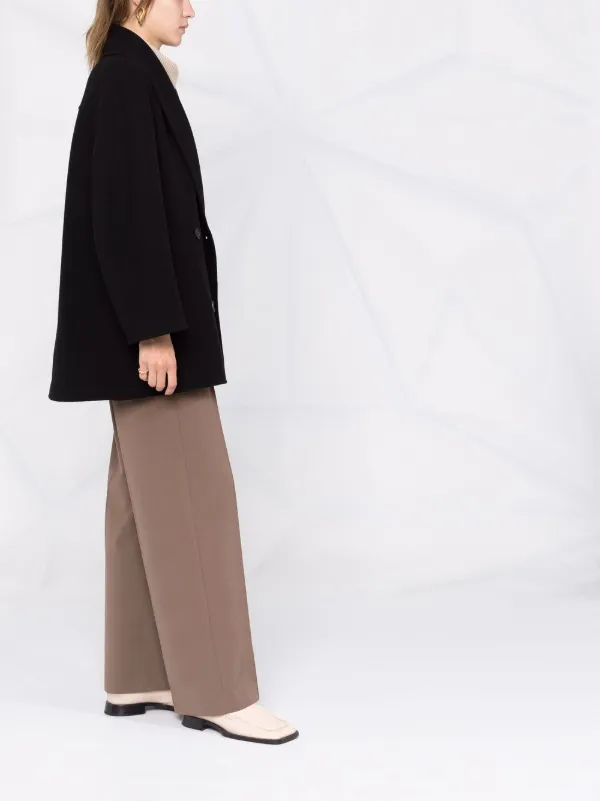 The Row Polli double-breasted Coat | Black | FARFETCH BH
