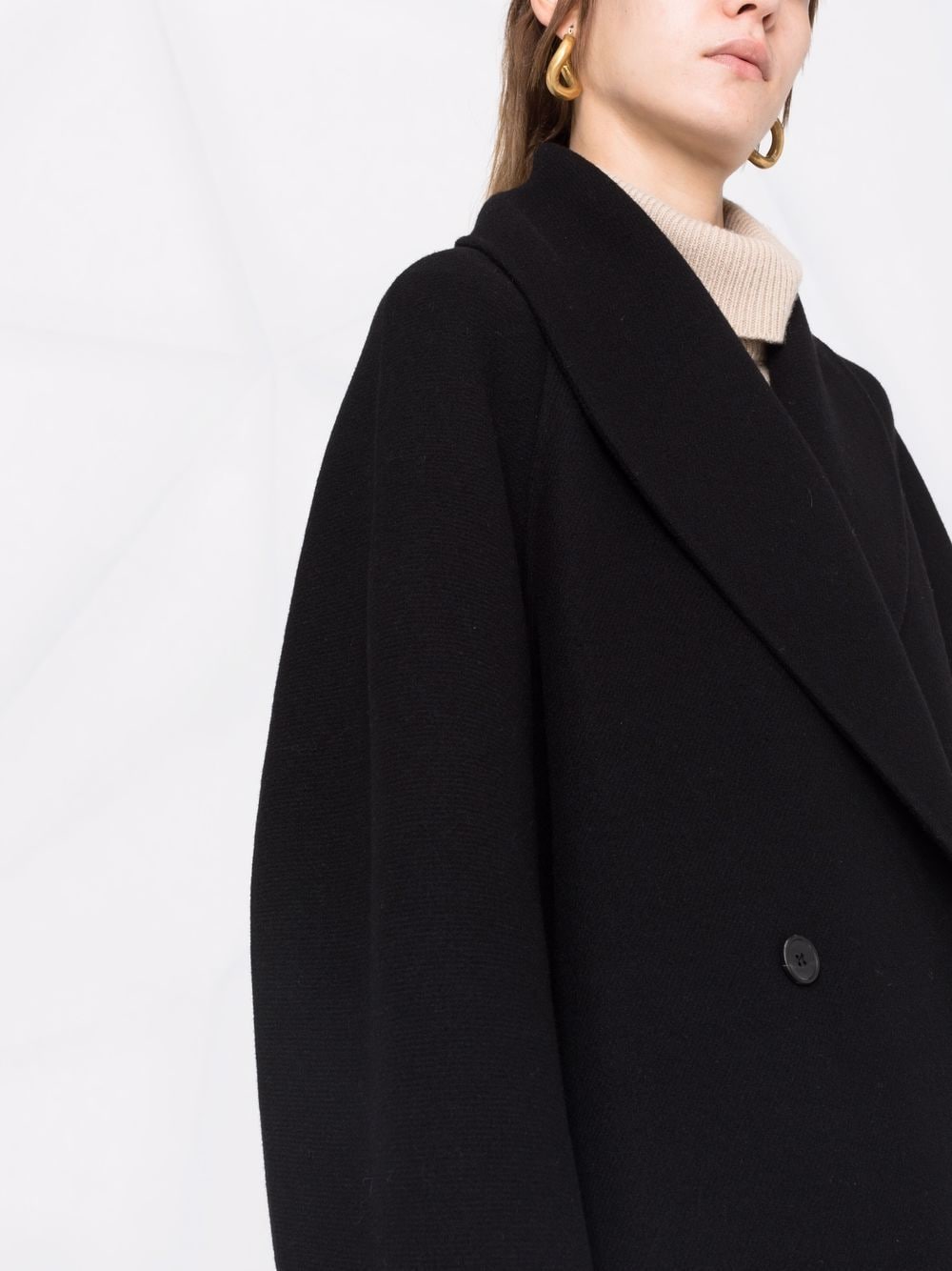 Shop The Row Polli Double-breasted Coat In Black
