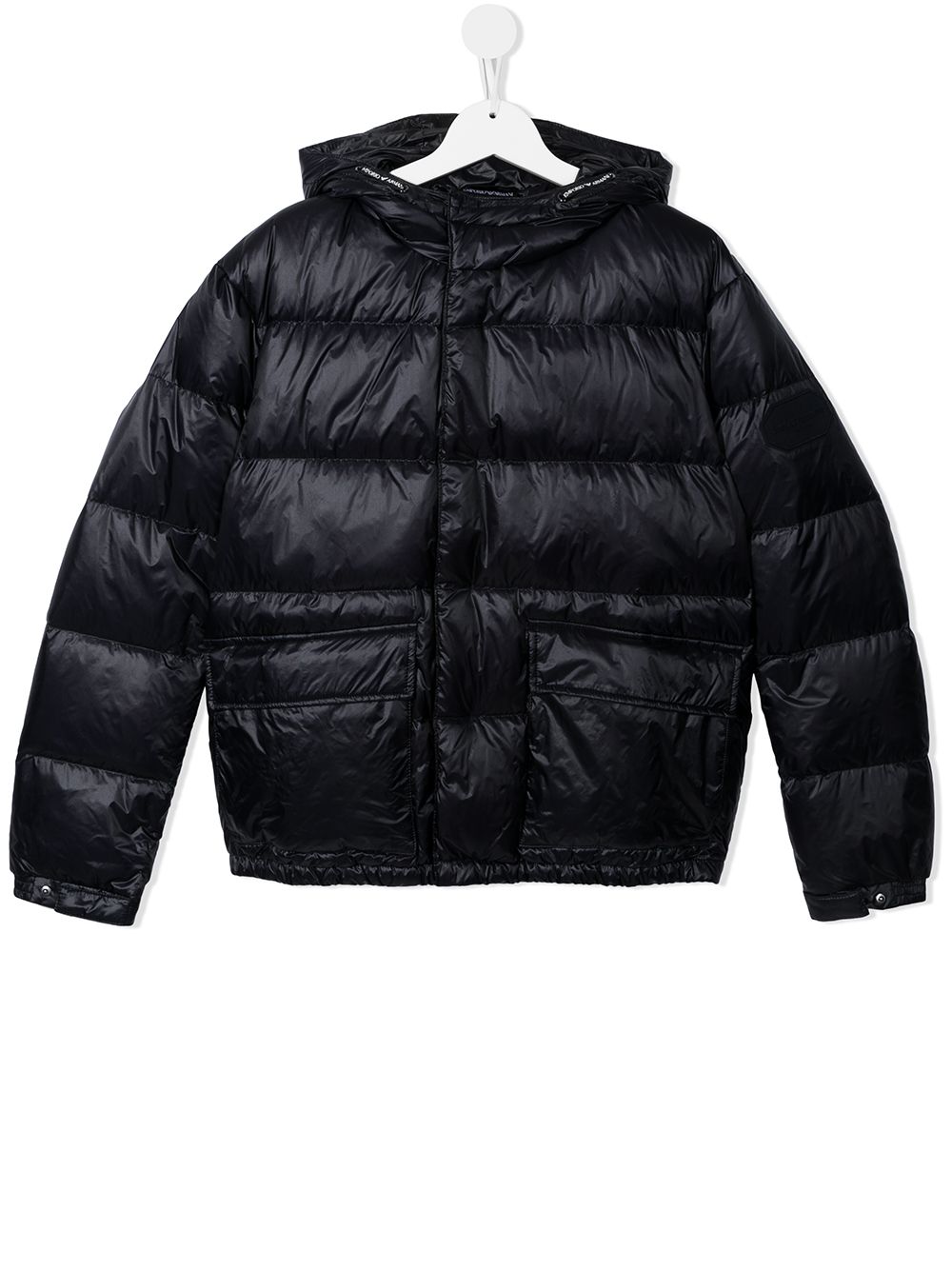 фото Emporio armani kids пуховик с капюшоном