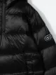 Emporio Armani Kids chamarra capitonada con parche del logo