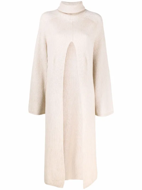 Shop JOSEPH Viviane split-front jumper 