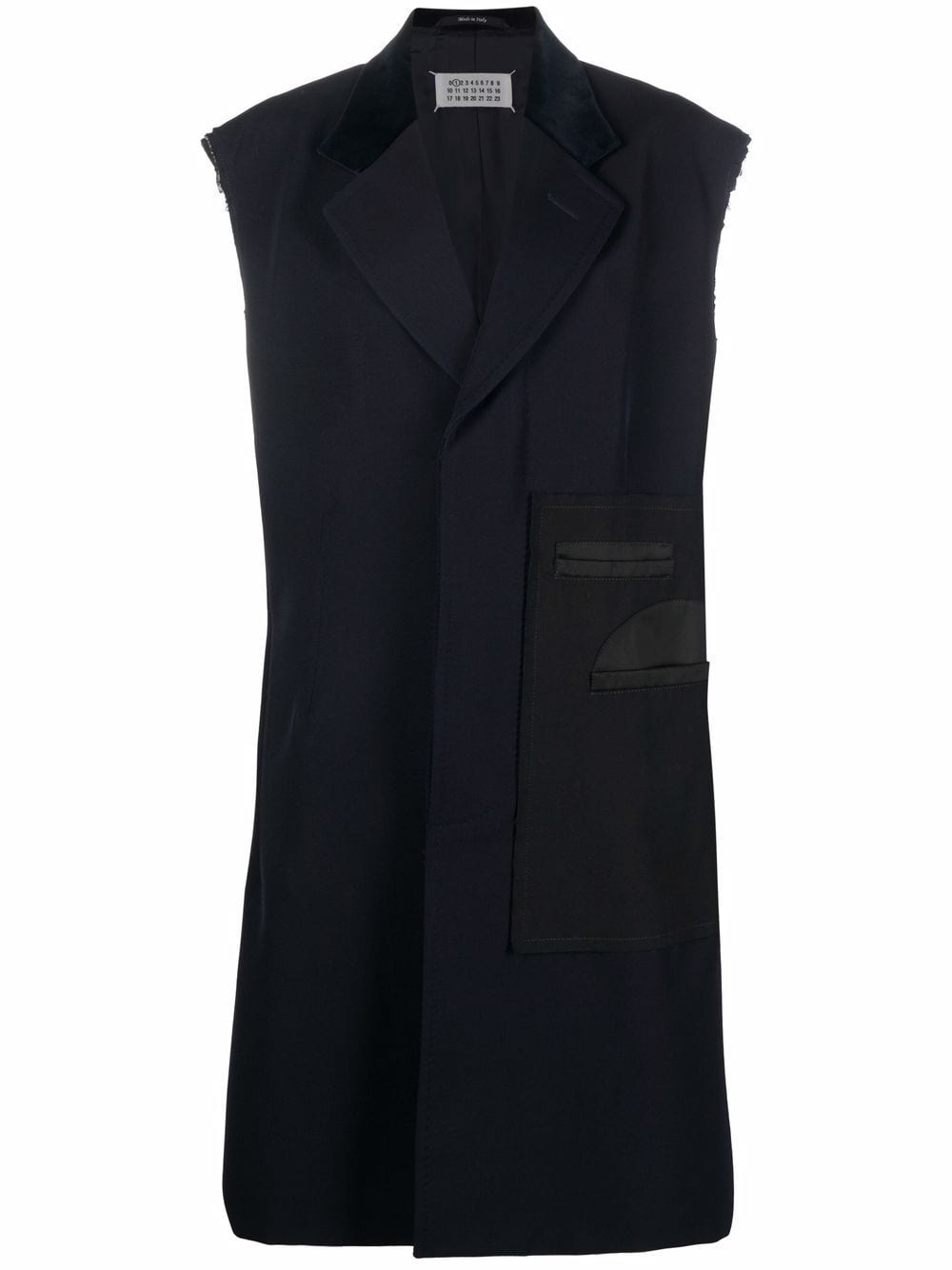 Image 1 of Maison Margiela sleeveless raw-cut coat