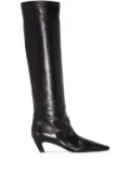 KHAITE Davis knee-high boots - Black