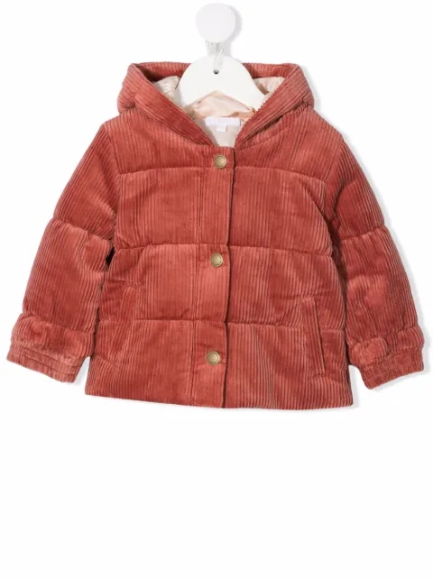 Chloé Kids corduroy padded coat