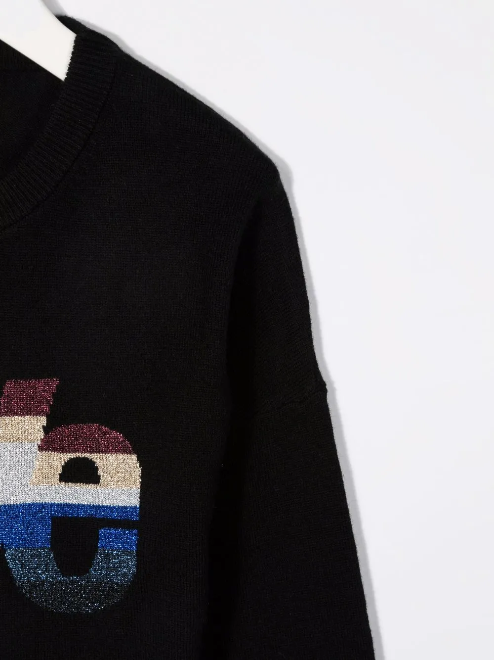 фото Zadig & voltaire kids свитер с логотипом металлик