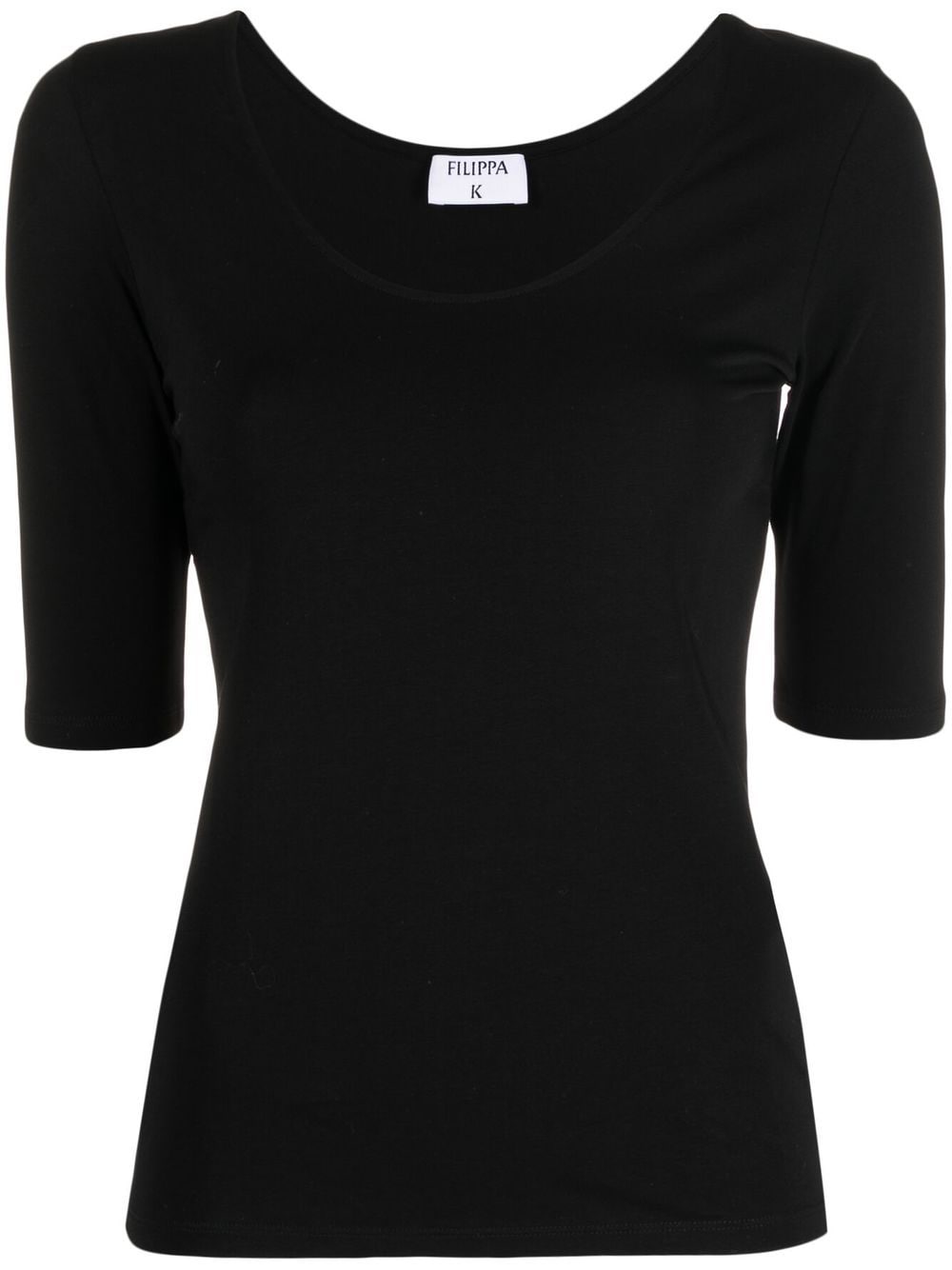 Filippa K Jersey-knit Scoop Neck T-shirt In Black