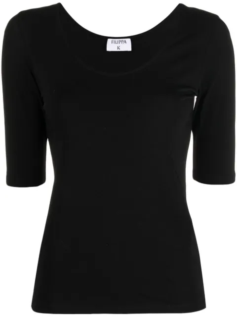 Filippa K T-Shirt mit rundem Ausschnitt