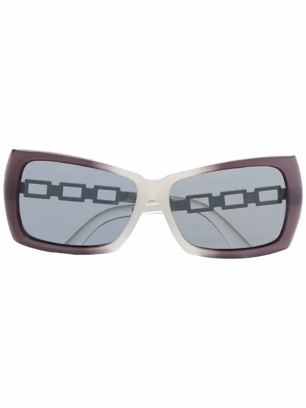 Linda Farrow Gradient-effect Square Frame Sunglasses in Purple