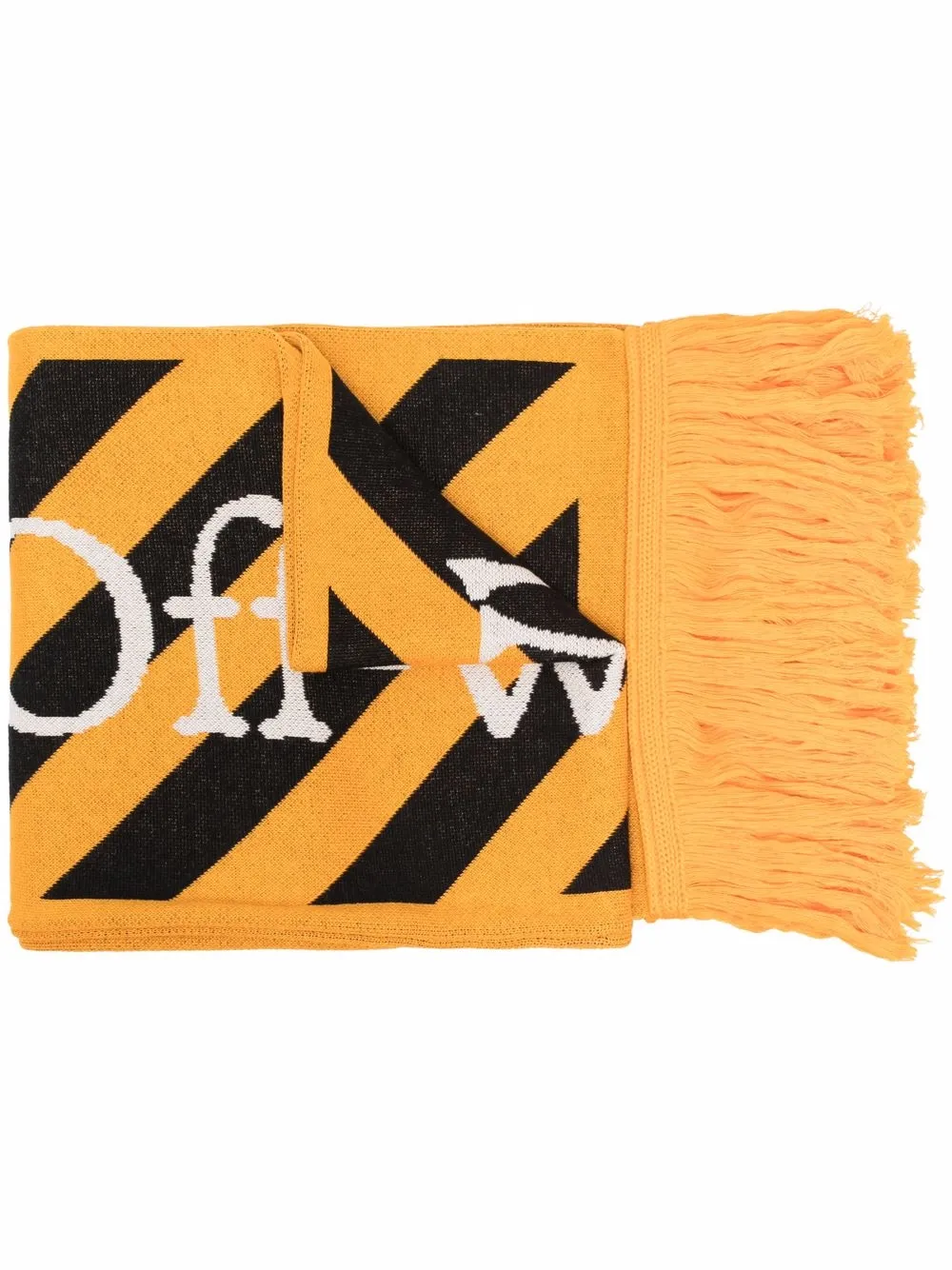 Off-White logo-intarsia Scarf - Farfetch