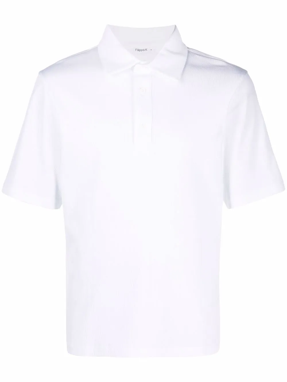 

Filippa K playera tipo polo M. Rib - Blanco