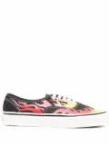 Vans flame-print low-top sneakers - Black
