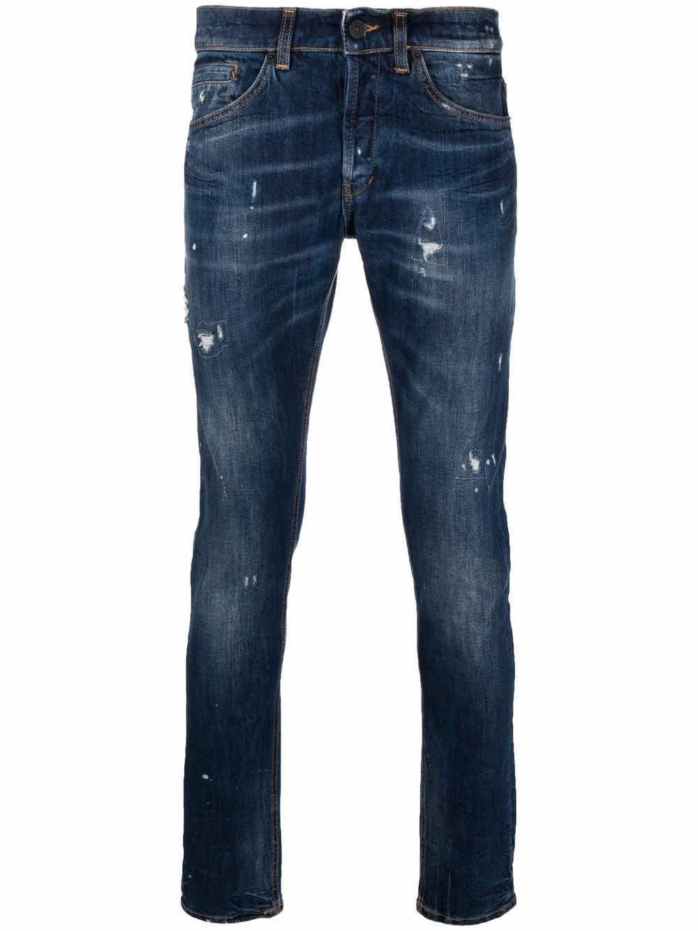 фото Dondup джинсы скинни с эффектом потертости