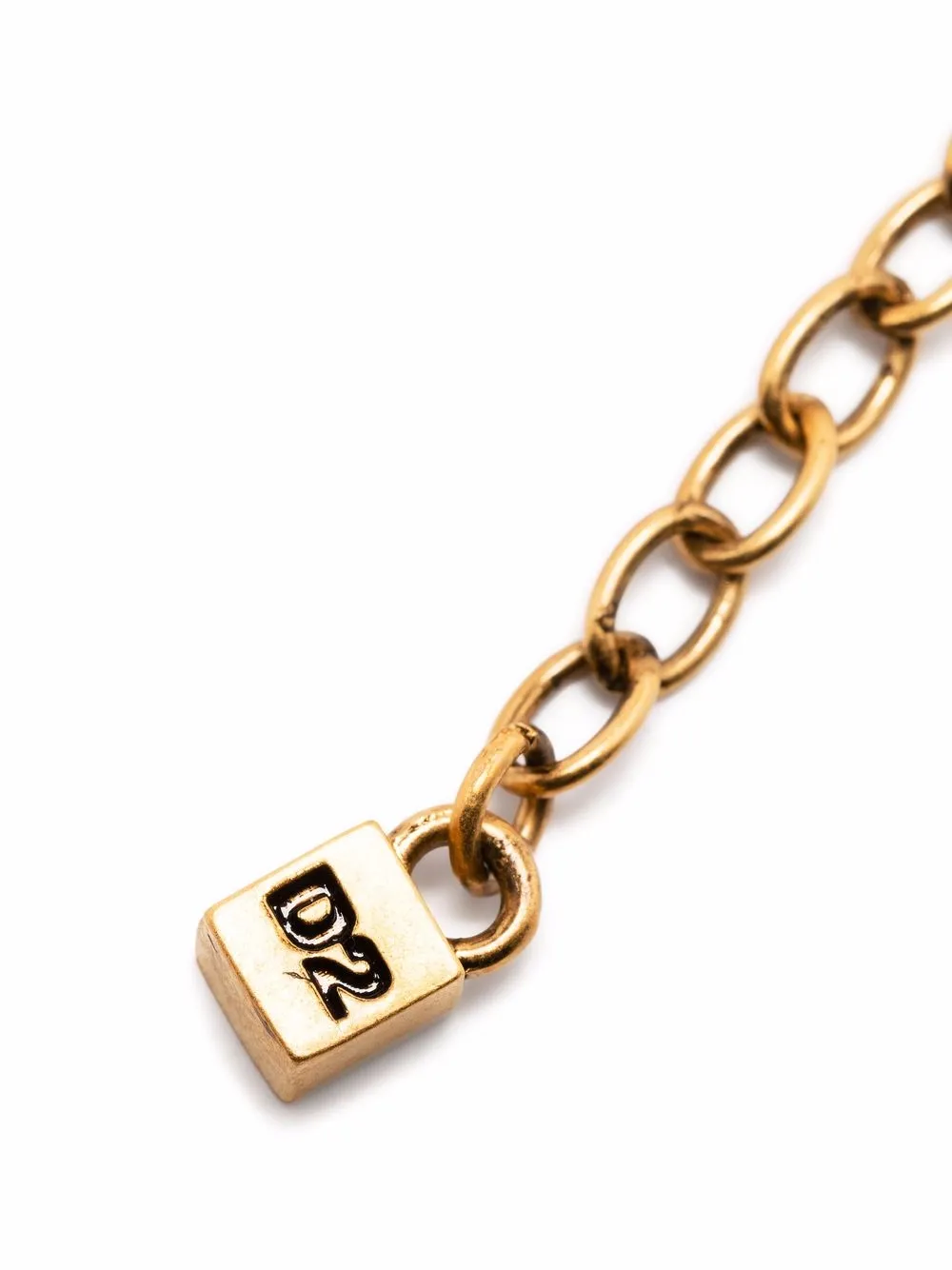  Dsquared2 Chain-link Charm Necklace - Gold 