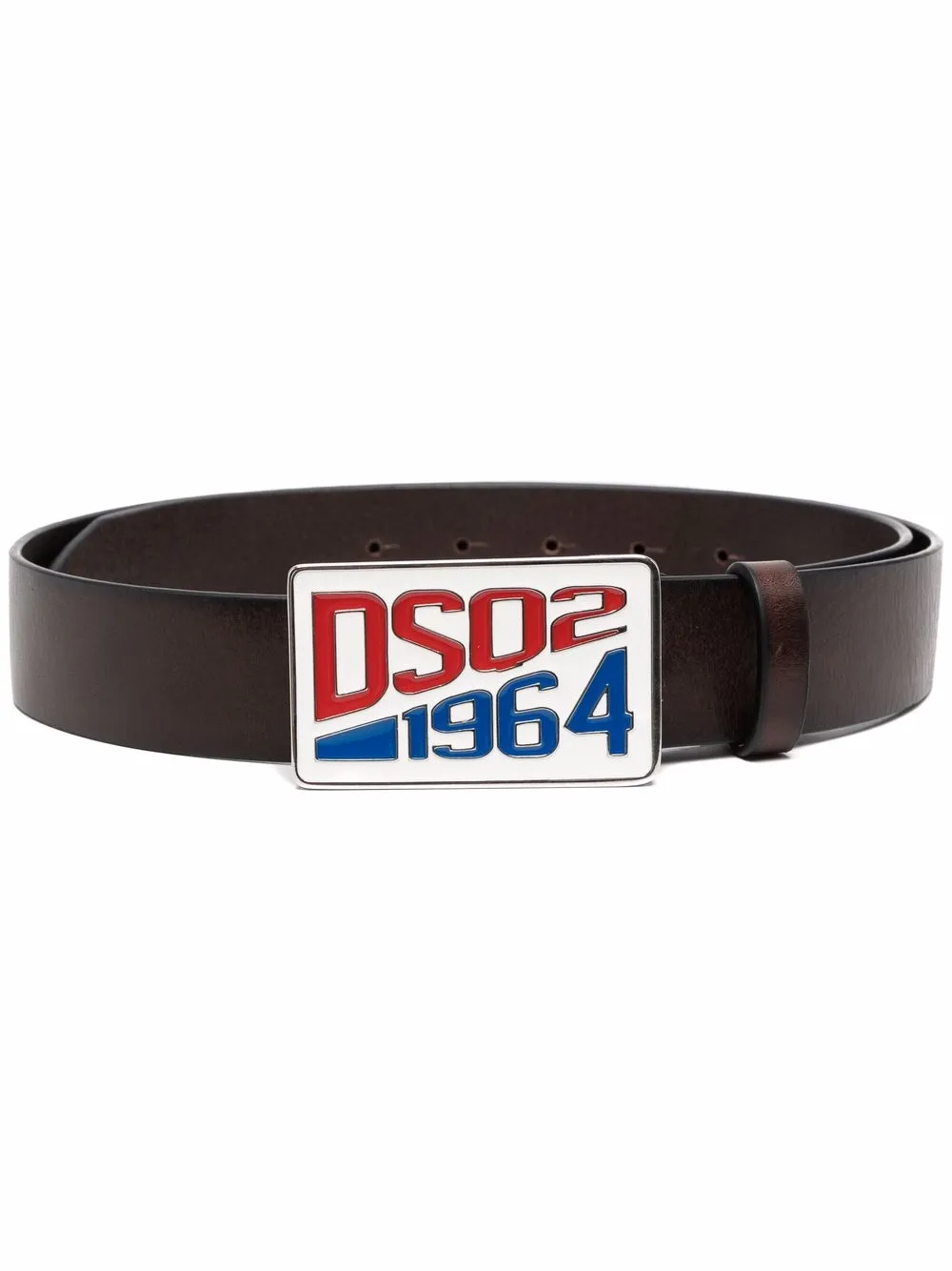 

Dsquared2 logo-buckle leather belt - Brown