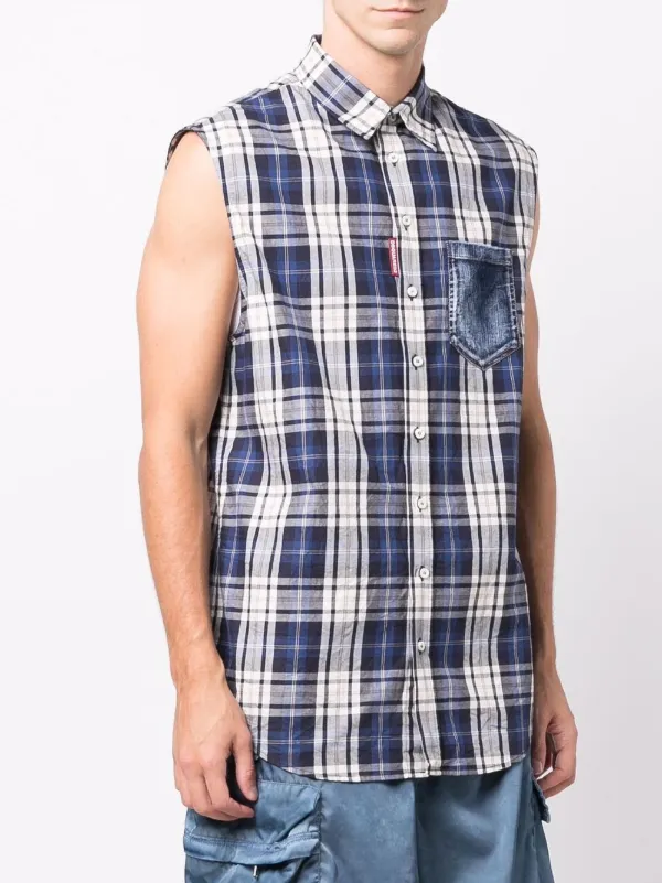 pattern Sleeveless Shirt - Farfetch