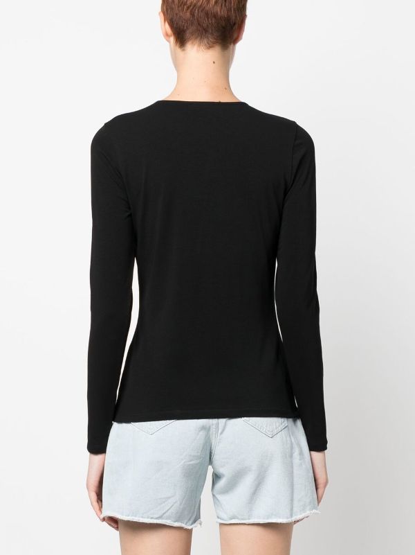 filippa k crew neck elbow sleeve jersey dress