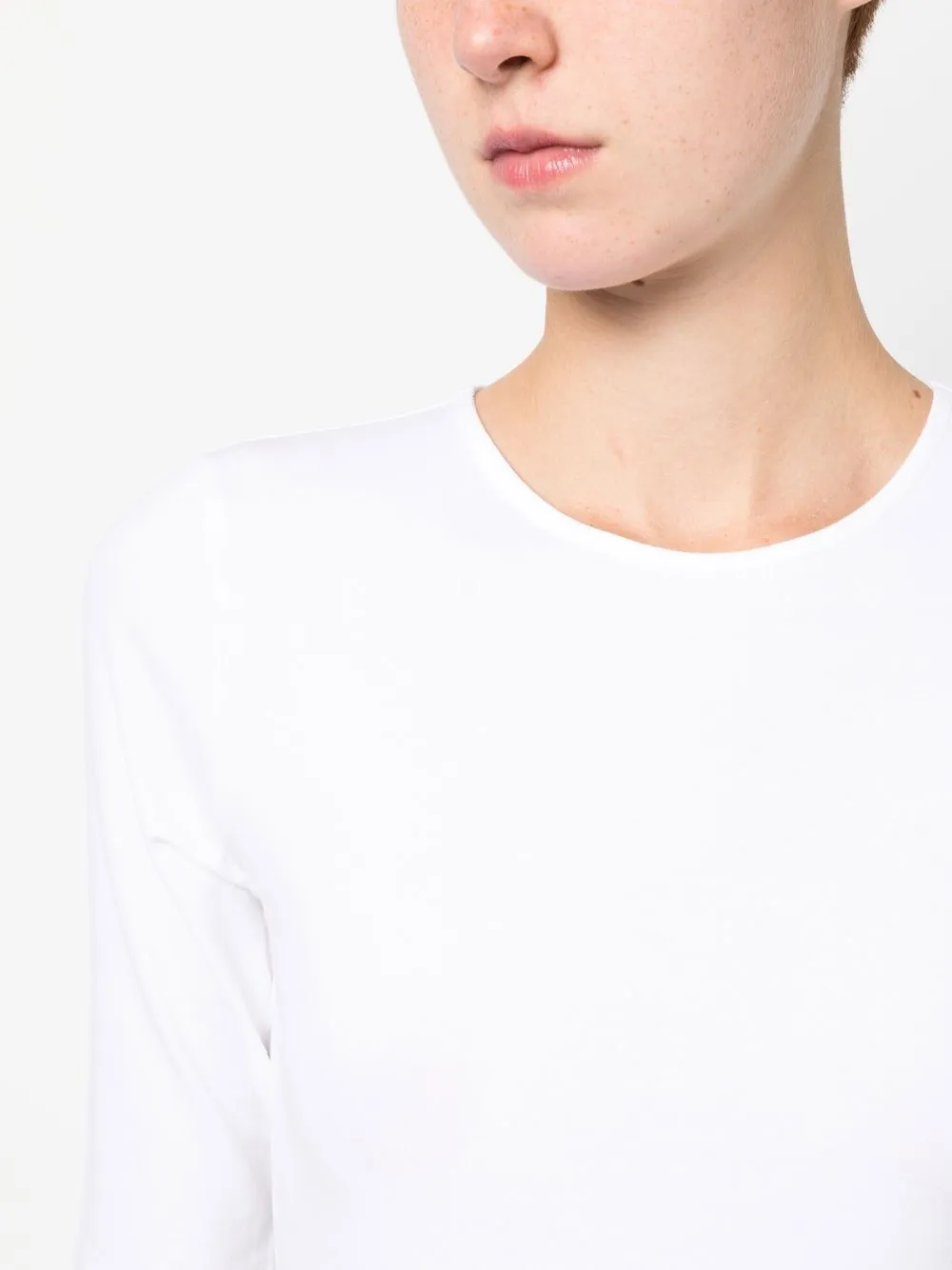 Filippa K Round-neck Half-sleeve T-shirt In White